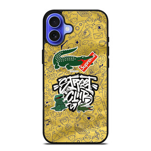 LACOSTE SUPREME LOGO STREET CLUB iPhone 16 Case Cover LACOSTE SUPREME LOGO STREET CLUB iPhone 16 Case Cover