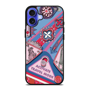 LOUIS VUITTON LOGO LV TRAVEL MODE iPhone 16 Case Cover LOUIS VUITTON LOGO LV TRAVEL MODE iPhone 16 Case Cover