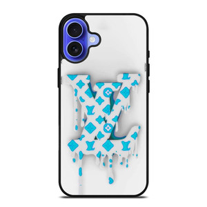 LOUIS VUITTON LV LOGO WHITE BLUE EMBLEM iPhone 16 Case Cover LOUIS VUITTON LV LOGO WHITE BLUE EMBLEM iPhone 16 Case Cover