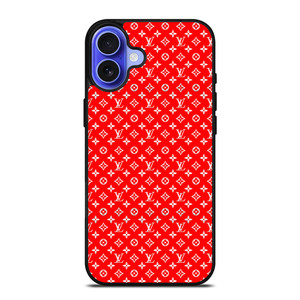 LV LOUIS VUITTON LOGO RED PATTERN iPhone 16 Case Cover LV LOUIS VUITTON LOGO RED PATTERN iPhone 16 Case Cover
