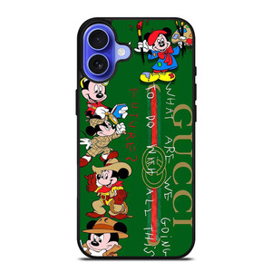 MICKEY MOUSE DISNEY GUCCI FUTURE iPhone 16 Case Cover MICKEY MOUSE DISNEY GUCCI FUTURE iPhone 16 Case Cover
