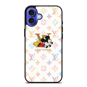 MICKEY MOUSE LOUIS VUITTON LV iPhone 16 Case Cover MICKEY MOUSE LOUIS VUITTON LV iPhone 16 Case Cover