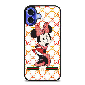 MINNIE MOUSE DISNEY CUTE X GUCCI iPhone 16 Case Cover MINNIE MOUSE DISNEY CUTE X GUCCI iPhone 16 Case Cover