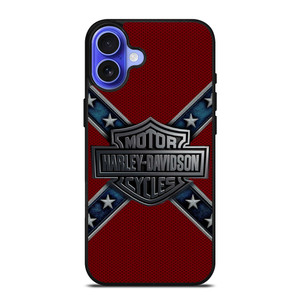 MOTORCYCLE HARLEY DAVIDSON LOGO RED iPhone 16 Case Cover