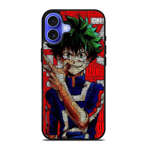MY HERO ACADEMIA IZUKU MIDORIYA ANIME iPhone 16 Case Cover MY HERO ACADEMIA IZUKU MIDORIYA ANIME iPhone 16 Case Cover