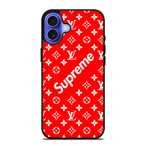 NEW SUPREME RED PATTERN iPhone 16 Case Cover NEW SUPREME RED PATTERN iPhone 16 Case Cover