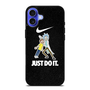 NIKE JUST DO IT X RICK AND MORTY iPhone 16 Case Cover NIKE JUST DO IT X RICK AND MORTY iPhone 16 Case Cover
