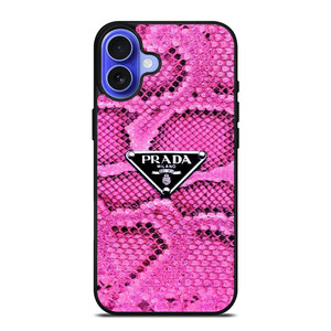 PRADA MILANO PINK SNAKE SKIN iPhone 16 Case Cover PRADA MILANO PINK SNAKE SKIN iPhone 16 Case Cover