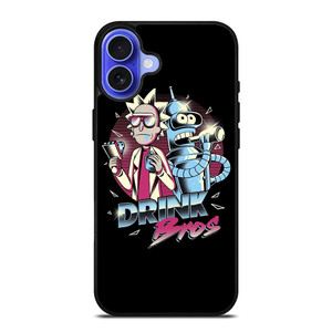 RICK AND MORTY FUTURAMA cartoon iPhone 16 Case Cover RICK AND MORTY FUTURAMA cartoon iPhone 16 Case Cover