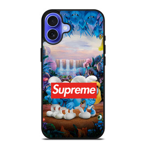 SUPREME AND THE SMURFS 2 iPhone 16 Case Cover