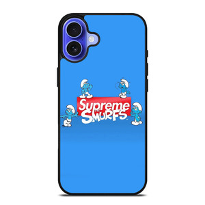SUPREME AND THE SMURFS iPhone 16 Case Cover SUPREME AND THE SMURFS iPhone 16 Case Cover