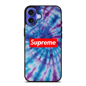 SUPREME DIE TYE iPhone 16 Case Cover SUPREME DIE TYE iPhone 16 Case Cover