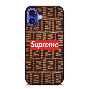 SUPREME FENDI PATTERN iPhone 16 Case Cover SUPREME FENDI PATTERN iPhone 16 Case Cover