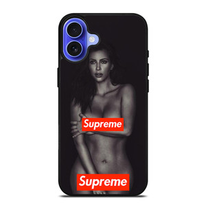 SUPREME KIM KARDASHIAN iPhone 16 Case Cover SUPREME KIM KARDASHIAN iPhone 16 Case Cover
