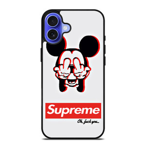 SUPREME MICKEY MOUSE FVCS iPhone 16 Case Cover SUPREME MICKEY MOUSE FVCS iPhone 16 Case Cover