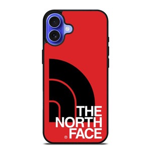 THE NORTH FACE LOGO BLACK RED iPhone 16 Case Cover THE NORTH FACE LOGO BLACK RED iPhone 16 Case Cover