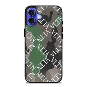 VALENTINO CAMO PATTERN iPhone 16 Case Cover VALENTINO CAMO PATTERN iPhone 16 Case Cover