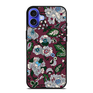 VERA BRADLEY BORDEAUX BLOOMS iPhone 16 Case Cover VERA BRADLEY BORDEAUX BLOOMS iPhone 16 Case Cover