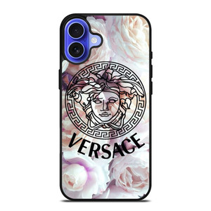 VERSACE LOGO ICON WHITE ROSE iPhone 16 Case Cover VERSACE LOGO ICON WHITE ROSE iPhone 16 Case Cover