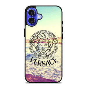 VERSACE LOGO THE BEACH iPhone 16 Case Cover VERSACE LOGO THE BEACH iPhone 16 Case Cover