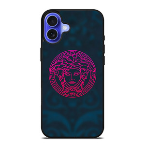 VERSACE VOILET GREEN LOGO iPhone 16 Case Cover VERSACE VOILET GREEN LOGO iPhone 16 Case Cover