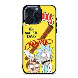 BACKWOODS CIGARS BANANA RICK AND MORTY iPhone 15 Pro Max Case Cover