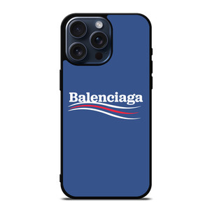 BALENCIAGA LOGO BLUE iPhone 15 Pro Max Case Cover BALENCIAGA LOGO BLUE iPhone 15 Pro Max Case Cover
