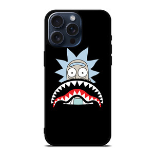 BAPE SHARK RICK AND MORTY iPhone 15 Pro Max Case Cover BAPE SHARK RICK AND MORTY iPhone 15 Pro Max Case Cover