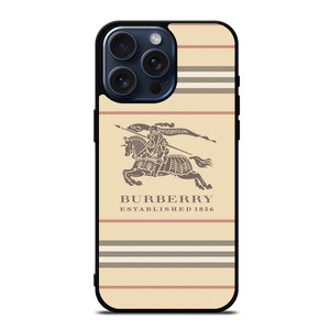 BURBERRY LOGO ICON PATTERN iPhone 15 Pro Max Case Cover BURBERRY LOGO ICON PATTERN iPhone 15 Pro Max Case Cover