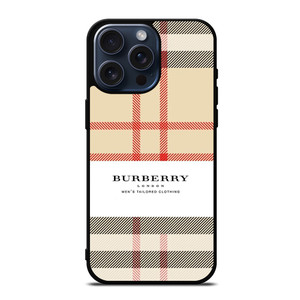 BURBERRY LONDON MEN'S TAILORED CLOTHING iPhone 15 Pro Max Case Cover