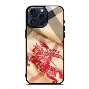 BURBERRY LONDON PATTERN LOGO EMBLEM iPhone 15 Pro Max Case Cover
