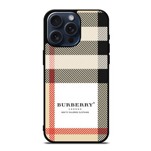 BURBERRY LONDON PATTERN LOGO iPhone 15 Pro Max Case Cover BURBERRY LONDON PATTERN LOGO iPhone 15 Pro Max Case Cover