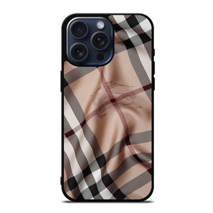 BURBERRY PATTERN FABRIC SCARF iPhone 15 Pro Max Case Cover BURBERRY PATTERN FABRIC SCARF iPhone 15 Pro Max Case Cover