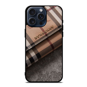 BURBERRY PATTERN ON WALLET iPhone 15 Pro Max Case Cover BURBERRY PATTERN ON WALLET iPhone 15 Pro Max Case Cover