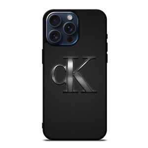CALVIN CLEIN CK LOGO carbon iPhone 15 Pro Max Case Cover