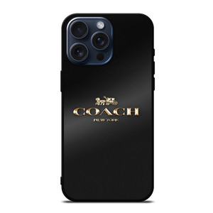 COACH NEW YORK GOLDEN LOGO iPhone 15 Pro Max Case Cover COACH NEW YORK GOLDEN LOGO iPhone 15 Pro Max Case Cover