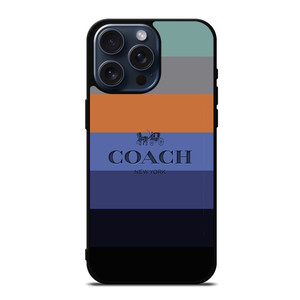 COACH NEW YORK STRIPES iPhone 15 Pro Max Case Cover COACH NEW YORK STRIPES iPhone 15 Pro Max Case Cover
