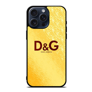 DOLCE AND GABBANA D&G GOLD LOGO iPhone 15 Pro Max Case Cover