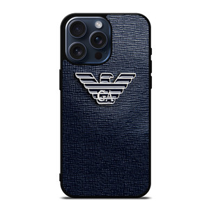 GIORGIO ARMANI EMBOSSED LOGO iPhone 15 Pro Max Case Cover GIORGIO ARMANI EMBOSSED LOGO iPhone 15 Pro Max Case Cover