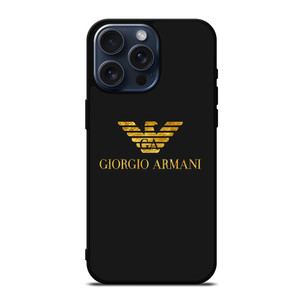 GIORGIO ARMANI LOGO GOLD iPhone 15 Pro Max Case Cover GIORGIO ARMANI LOGO GOLD iPhone 15 Pro Max Case Cover