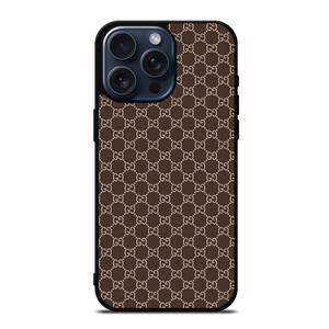 GUCCI BROWN PATTERN iPhone 15 Pro Max Case Cover GUCCI BROWN PATTERN iPhone 15 Pro Max Case Cover