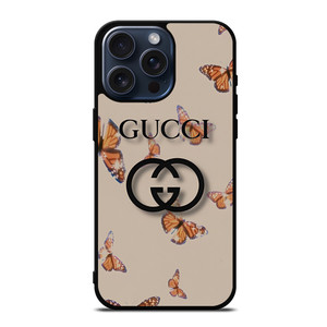 GUCCI LOGO BUTTERFLIES iPhone 15 Pro Max Case Cover
