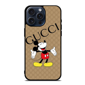 GUCCI LOGO ICON X MICKEY MOUSE DISNEY iPhone 15 Pro Max Case Cover GUCCI LOGO ICON X MICKEY MOUSE DISNEY iPhone 15 Pro Max Case Cover