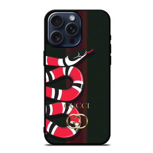 GUCCI LOGO KING SNAKE iPhone 15 Pro Max Case Cover GUCCI LOGO KING SNAKE iPhone 15 Pro Max Case Cover