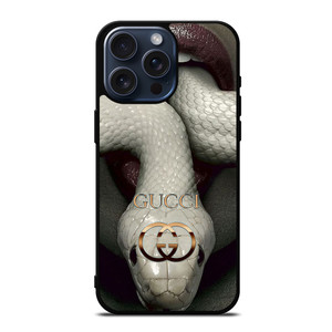 GUCCI LOGO WHITE SNAKE iPhone 15 Pro Max Case Cover GUCCI LOGO WHITE SNAKE iPhone 15 Pro Max Case Cover