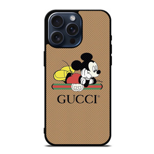 GUCCI LOGO X DISNEY MICKEY MOUSE ICON iPhone 15 Pro Max Case Cover GUCCI LOGO X DISNEY MICKEY MOUSE ICON iPhone 15 Pro Max Case Cover