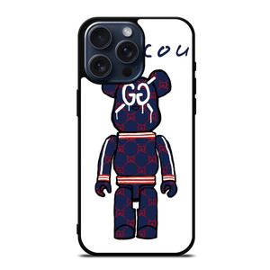 GUCCI LOGO X KAWS BEAR ICON iPhone 15 Pro Max Case Cover