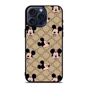 GUCCI MICKEY MOUSE HEADS iPhone 15 Pro Max Case Cover GUCCI MICKEY MOUSE HEADS iPhone 15 Pro Max Case Cover