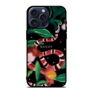 GUCCI SNAKE AND FLOWER iPhone 15 Pro Max Case Cover