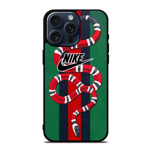 GUCCI SNAKE X NIKE LOGO ICON iPhone 15 Pro Max Case Cover GUCCI SNAKE X NIKE LOGO ICON iPhone 15 Pro Max Case Cover